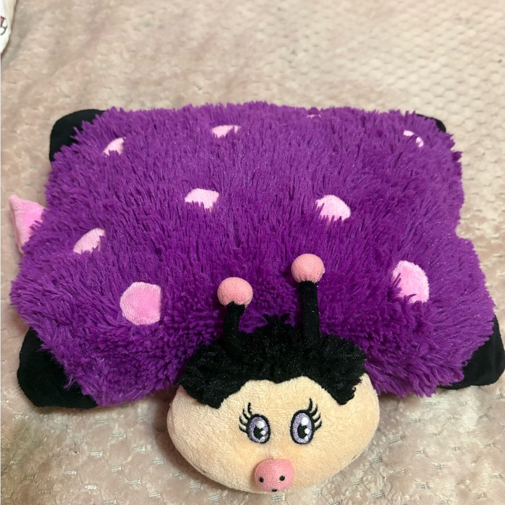 Mini Purple Ladybug Pillow Pet